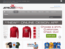 Tablet Screenshot of jetblackchain.com